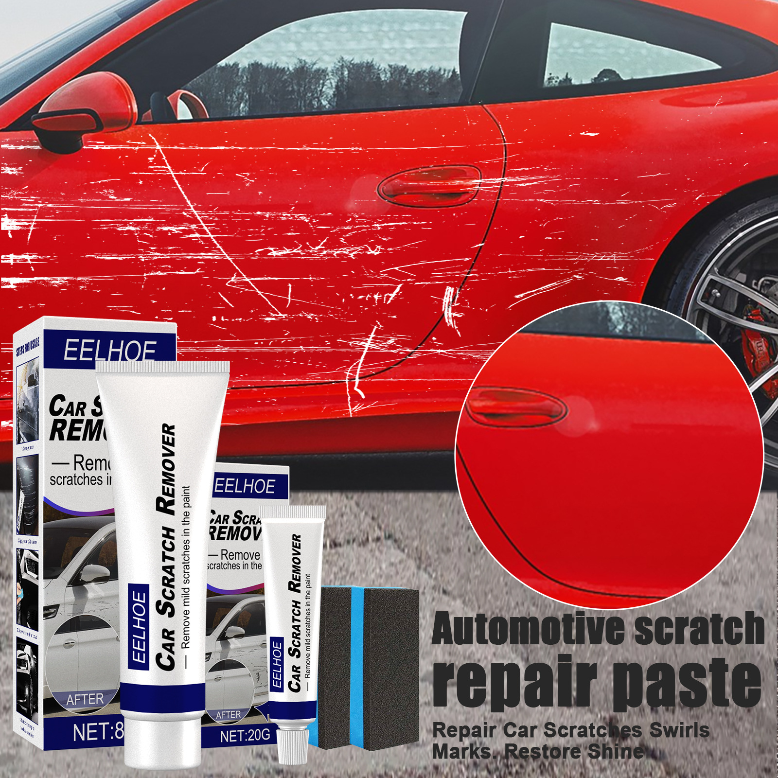 Tuýp Kem Xóa Vết Xước Xe Hơi Cao Cấp REMOVER 80g- Hàng Nhập Khẩu