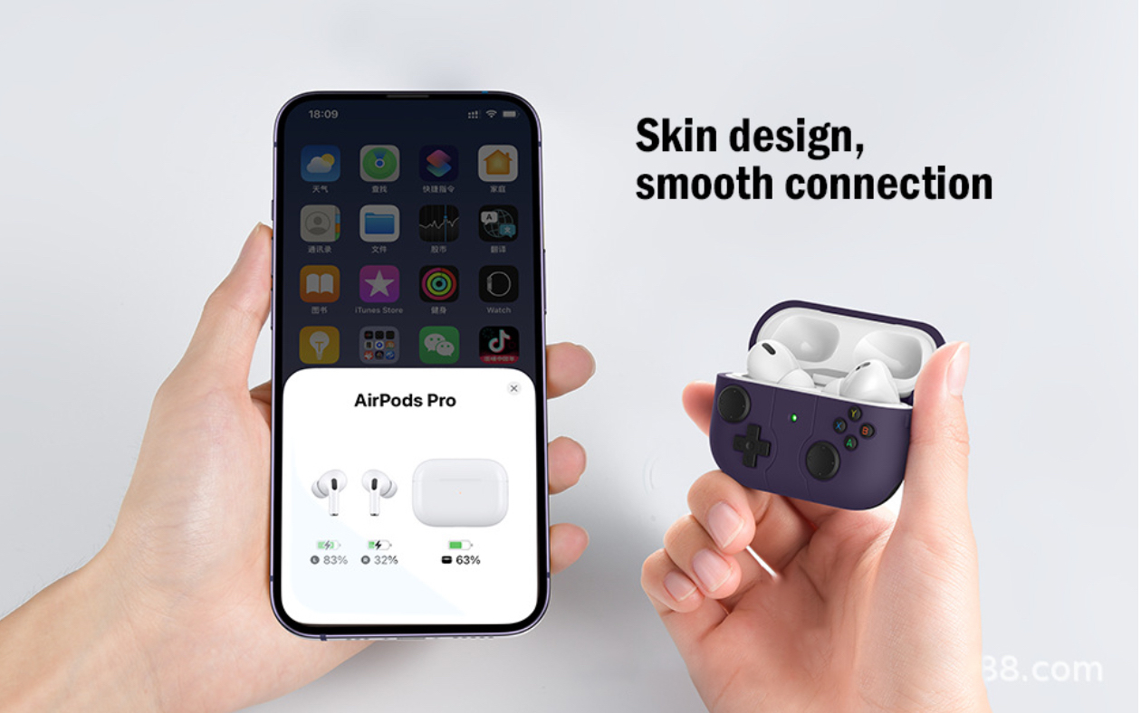 Case vỏ ốp bọc tai nghe dành cho Airpods 4, airpod Pro 2 silicon kèm móc kim loại - HÀNG CHÍNH HÃNG
