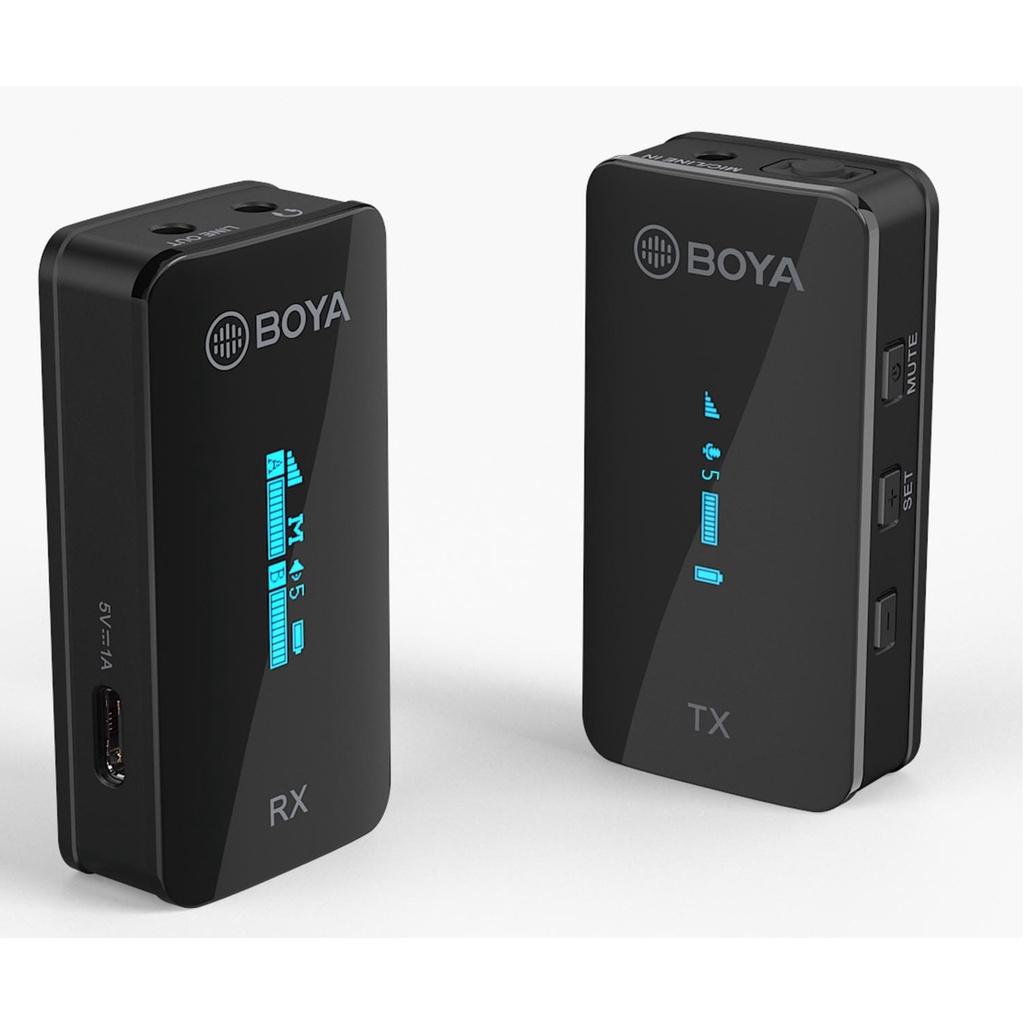 Mic thu âm Boya BY-XM6-S1 Ultracompact 2.4GHz Dual-channel Microphone , Hàng chính hãng