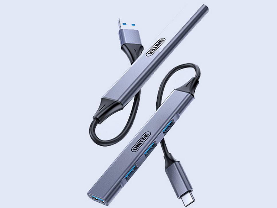 CÁP MÁY TÍNH CHUYỂN ĐỔI CỔNG TYPE-C RA 4 CỔNG HUB USB 3.0 H204B - HÀNG CHÍNH HÃNG