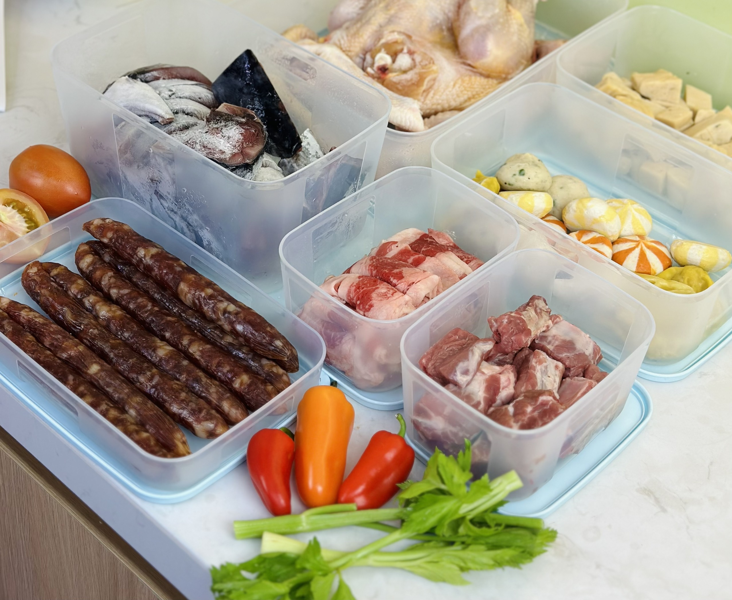 Bộ Trữ Đông Tupperware Freezermate Essential Set 7