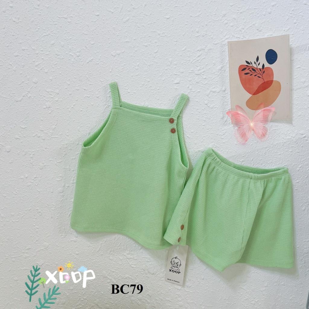 Đồ Bộ 2 dây XOOP chất tổ ong cho bé gái (11-21kg) BC79,Bộ thời trang quần áo trẻ em Shop Phúc Yến