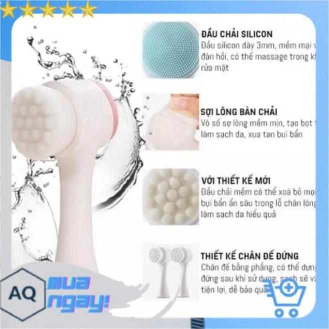 Máy Rửa Mặt, Cọ Rửa Mặt 2 Đầu Hàn Quốc Siêu Hót