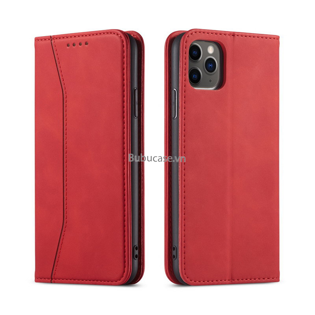 Bao Da Cho Iphone - Sọc Đứng, Không Gài, Có Khe Cắm Thẻ