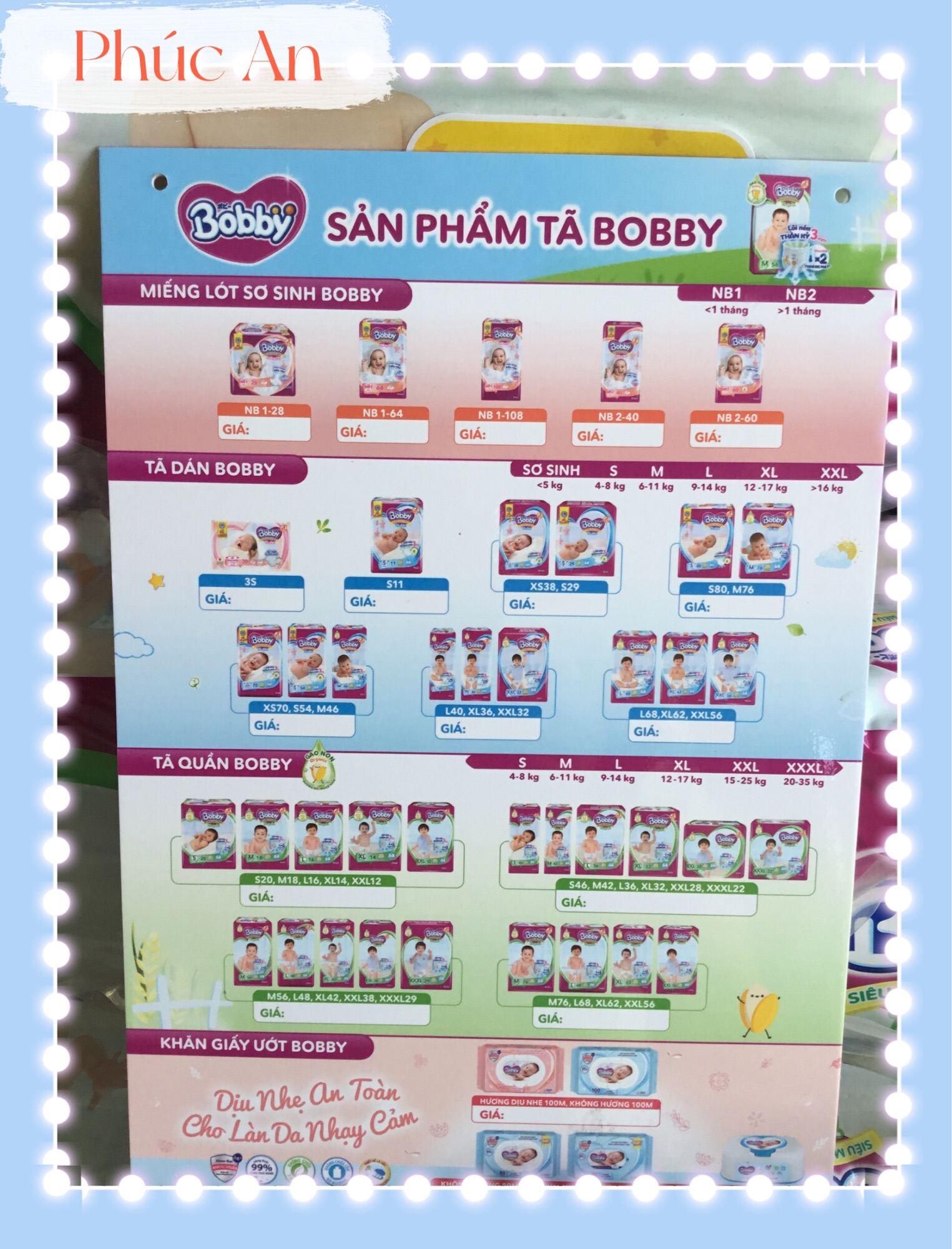 Tặng 6 miếng | Tã Dán Trẻ Em Bobby Size M 46 Miếng ( M46 Cho Bé 6 Đến 11 Kg) Êm Mềm Khô Thoáng - Bỉm Dán Bobby Size M