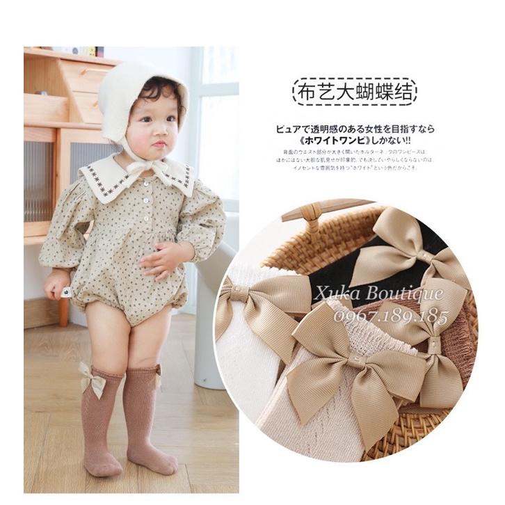 Tất vớ đùi NEMO BABY chính hãng phong cách Vintage Hàn quốc vô cùng xinh xắn - Tất đùi, tất cao cổ cho bé gái 0-3 tuổi