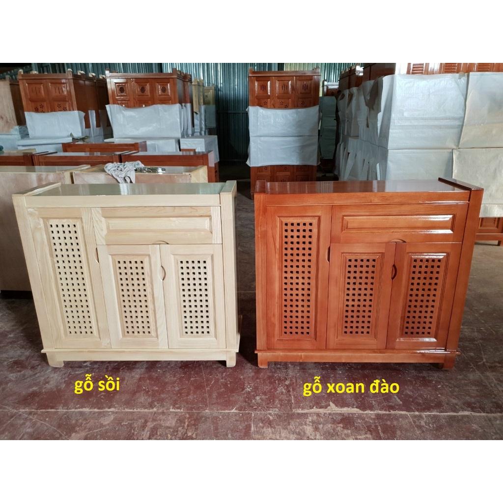 Kệ tủ giày dài 100cm, gỗ sồi, gỗ xoan đào, gỗ hương xám
