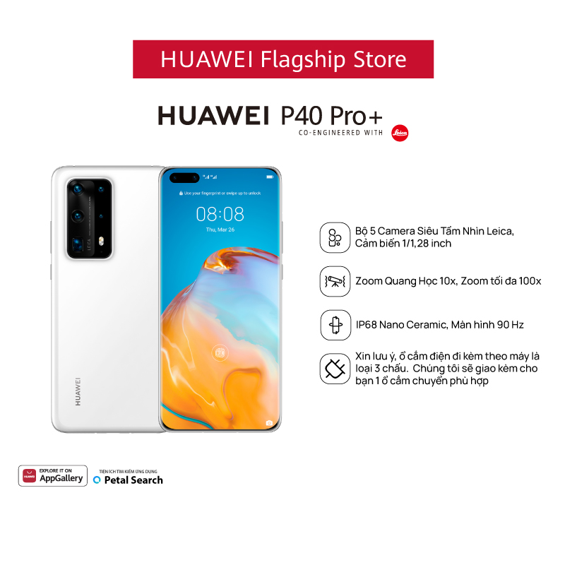 HUAWEI P40 Pro Plus 5G (8+512G)| Bộ 5 Camera Siêu Tầm Nhìn Leica | Cảm biến 1/1,28 inch | Ảnh chân dung AI | Hàng Chính Hãng