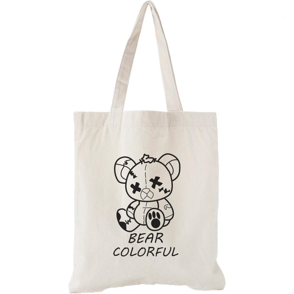 Túi vải Canvas Trương Gia Túi Vải - Túi Canvas bộ sưu Bear Basic - nhiều kích thước - Bear Basic 12