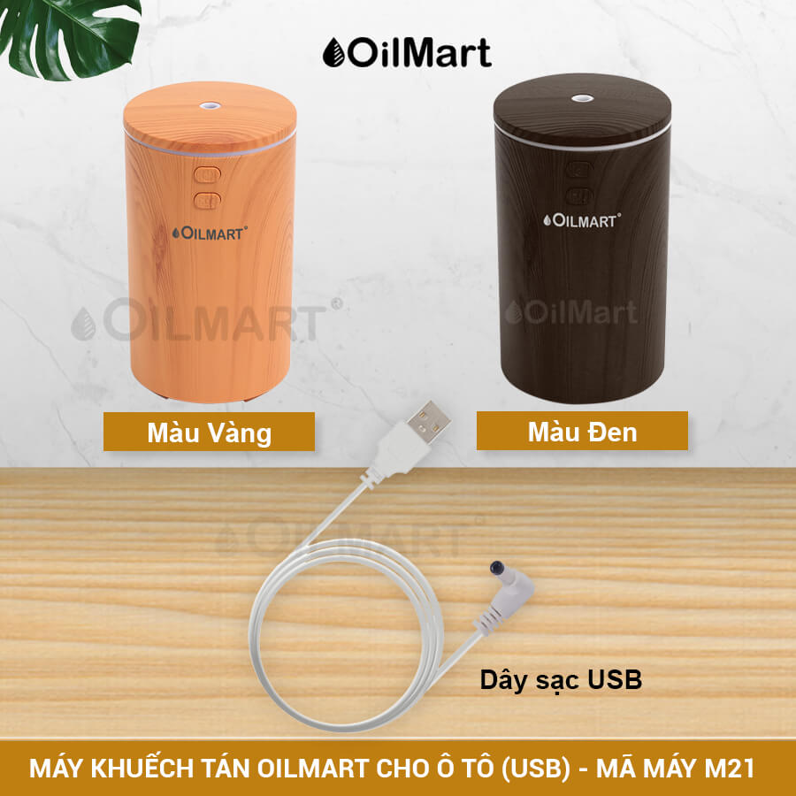 Máy Khuếch Tán Tinh Dầu Oilmart Ly Dành Cho Ô Tô - 6W 100ml