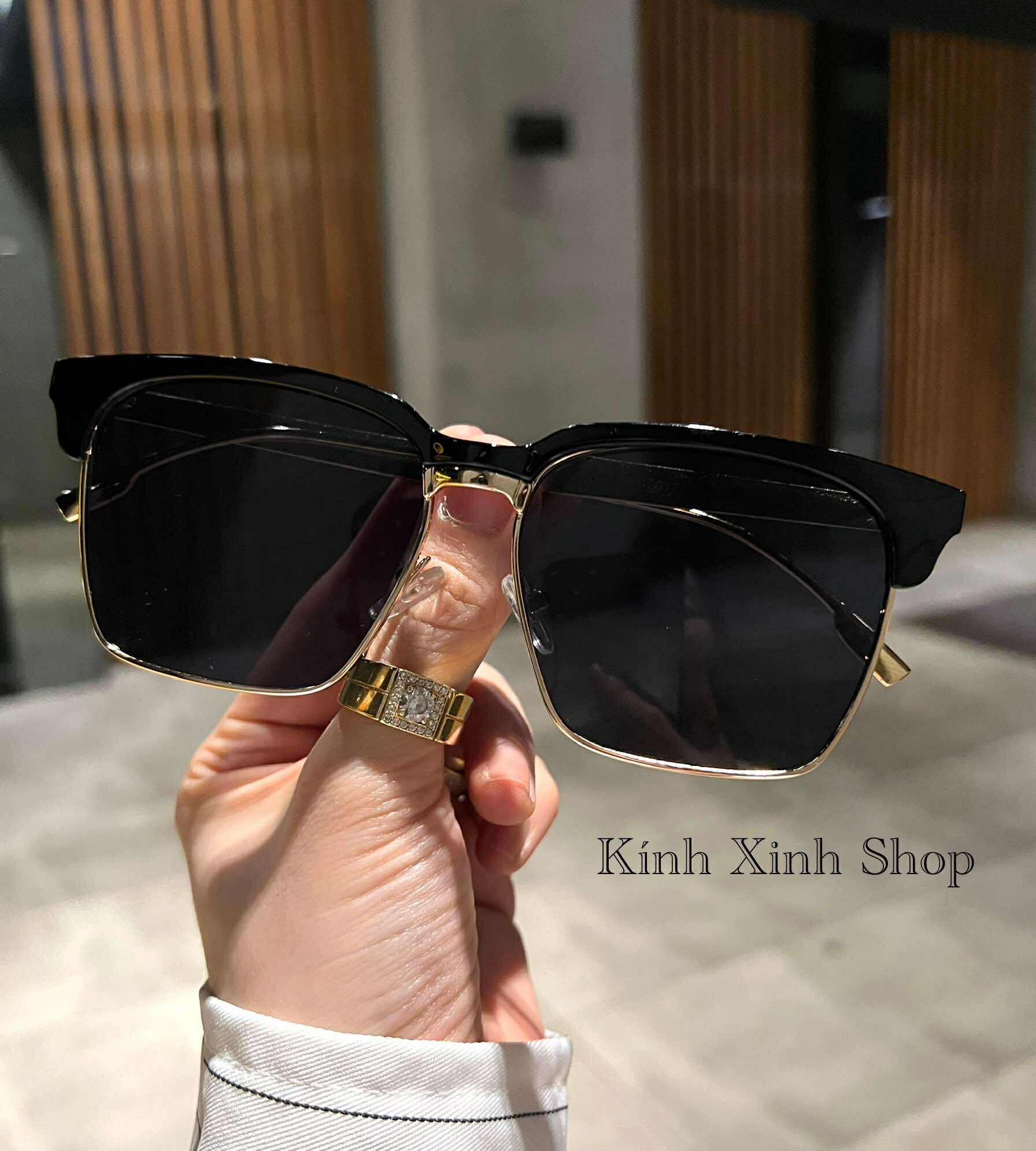 Kính râm unisex nam nữ chống nắng dáng vuông sành điệu