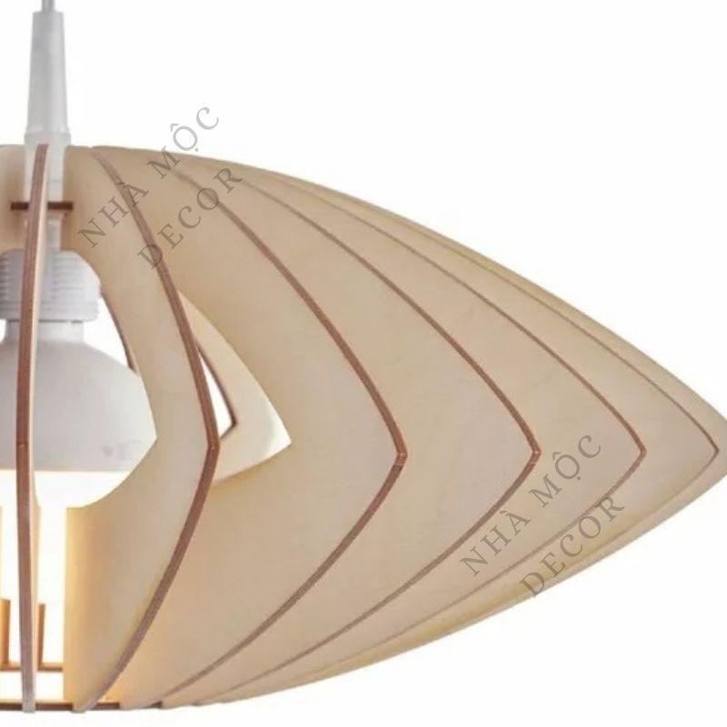 Đèn gỗ thả trần trang trí mẫu TT03