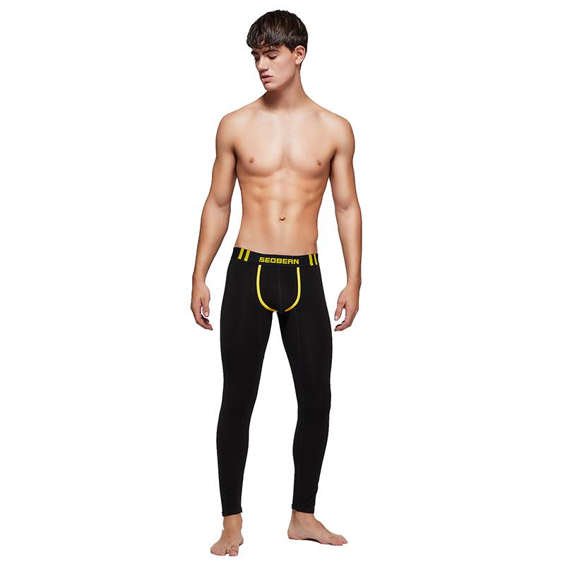 Mới Dài Johns Nam Ấm Căng Giãn Nhiệt Quần Lót Nam Thời Trang Các Phòng Tập Thể Dục Đáy Quần Legging Nhà Pijama Dài Quần Dài