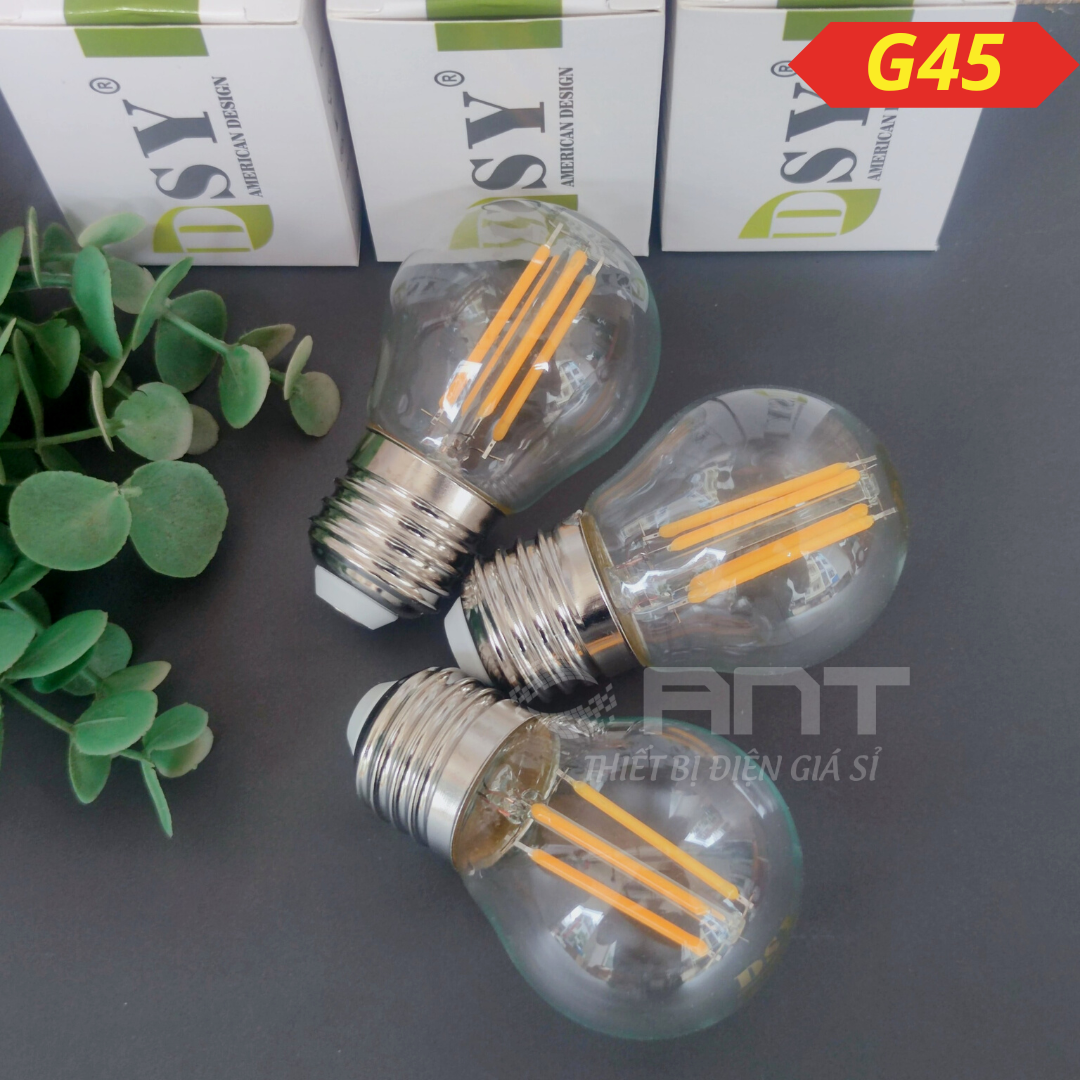 Bóng edison C35 quả nhót, led rau 4w đui e27/e14