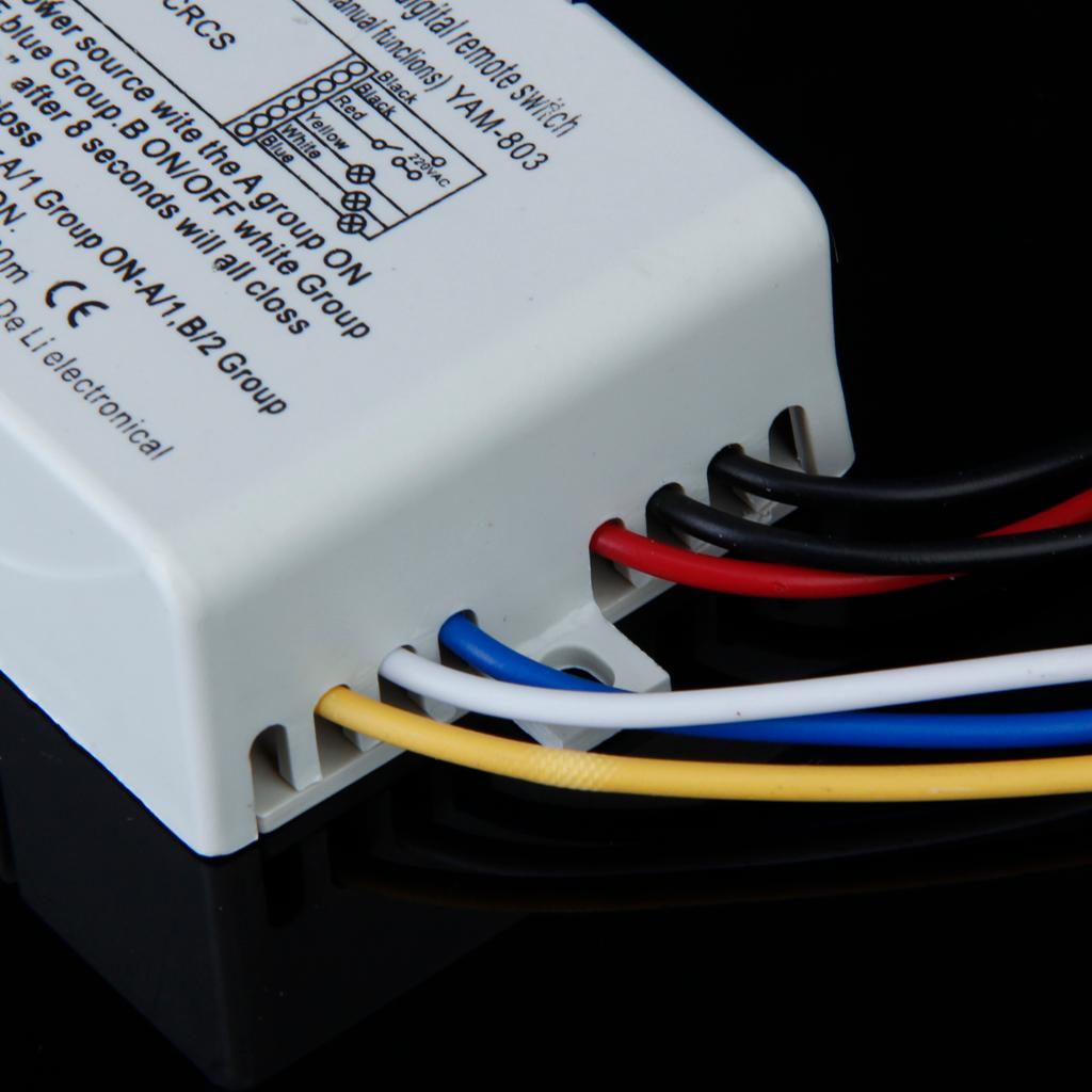 3-Way ON/OFF 220V-240V Light Digital Wireless Wall Switch + Remote Control