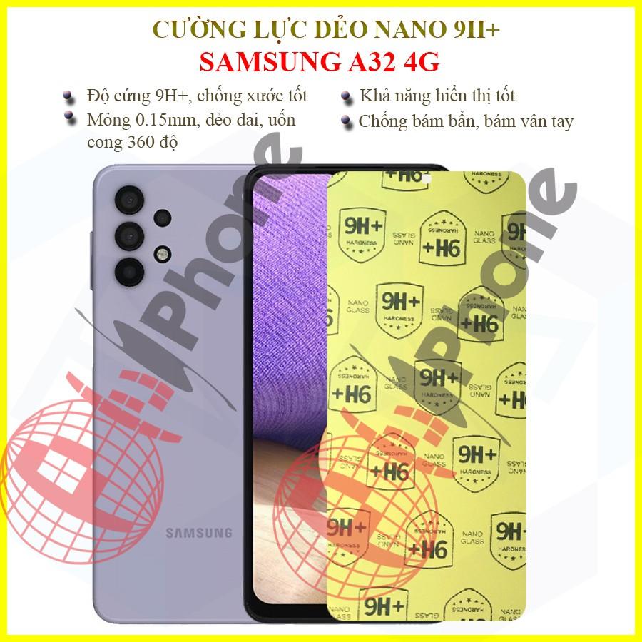 Dán cường lực dẻo nano trước, sau dành cho  Samsung Galaxy A32 4G