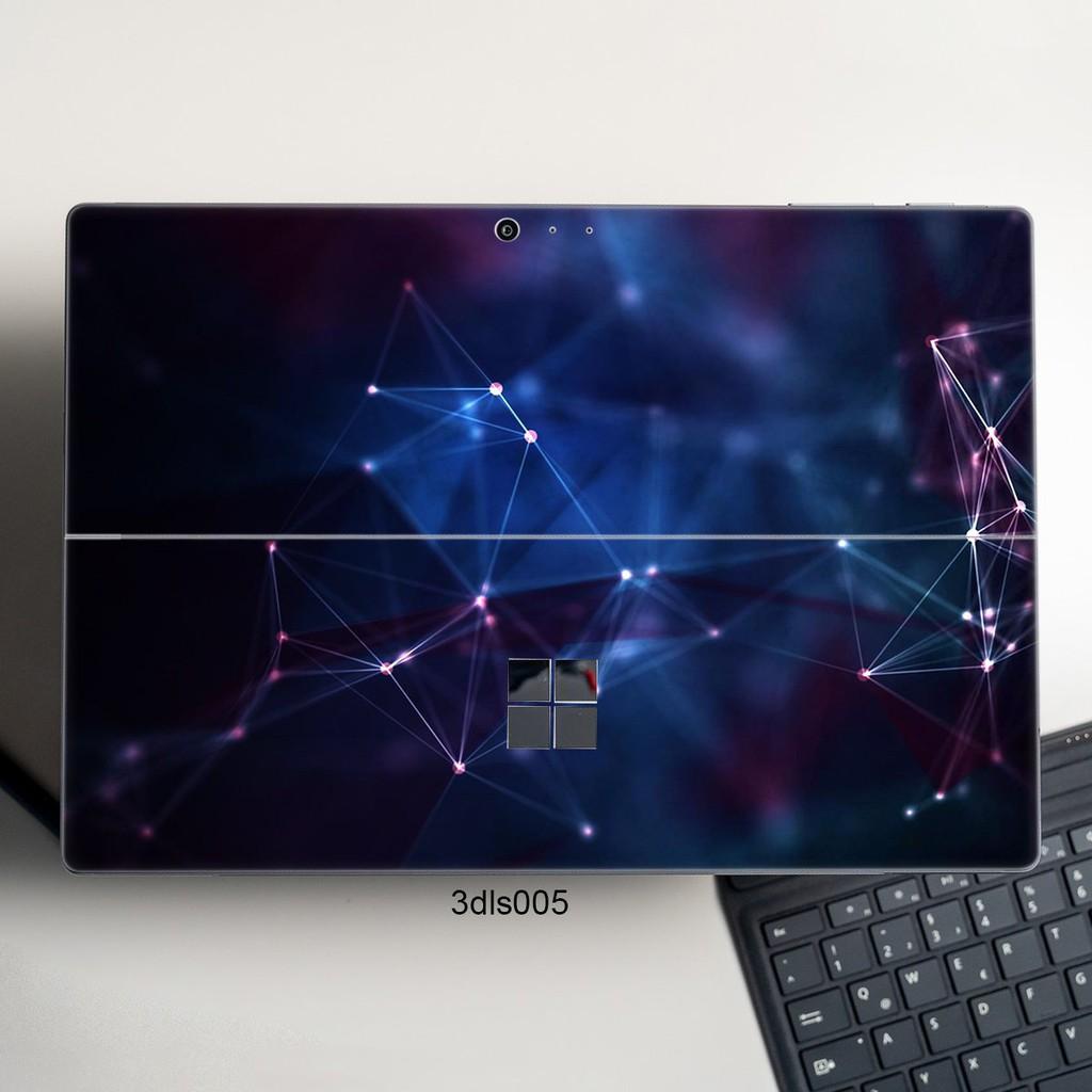 Skin dán hình 3D cho Surface 3 2015; Go, Go 2, Go 3; Pro 2 3 4 5 6 7 8 X