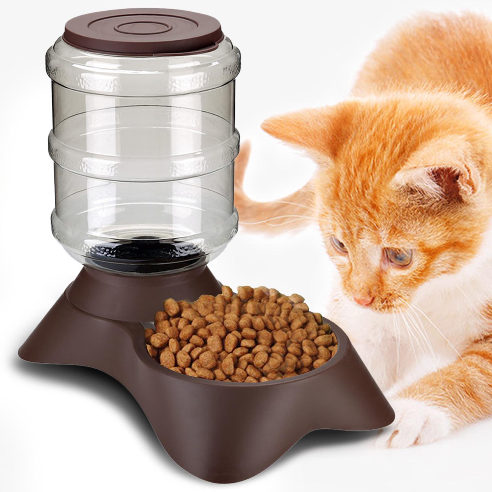 Automatic Pet Feeder Water Food Dispenser Dogs Cats Waterer
