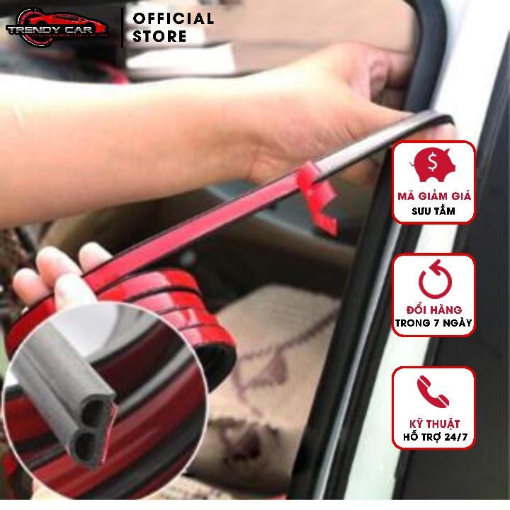 Cuộn 3 m Gioăng cao su chống ồn chữ B cho ô tô | Ron cao su chữ B cách âm chống ồn cho xe hơi