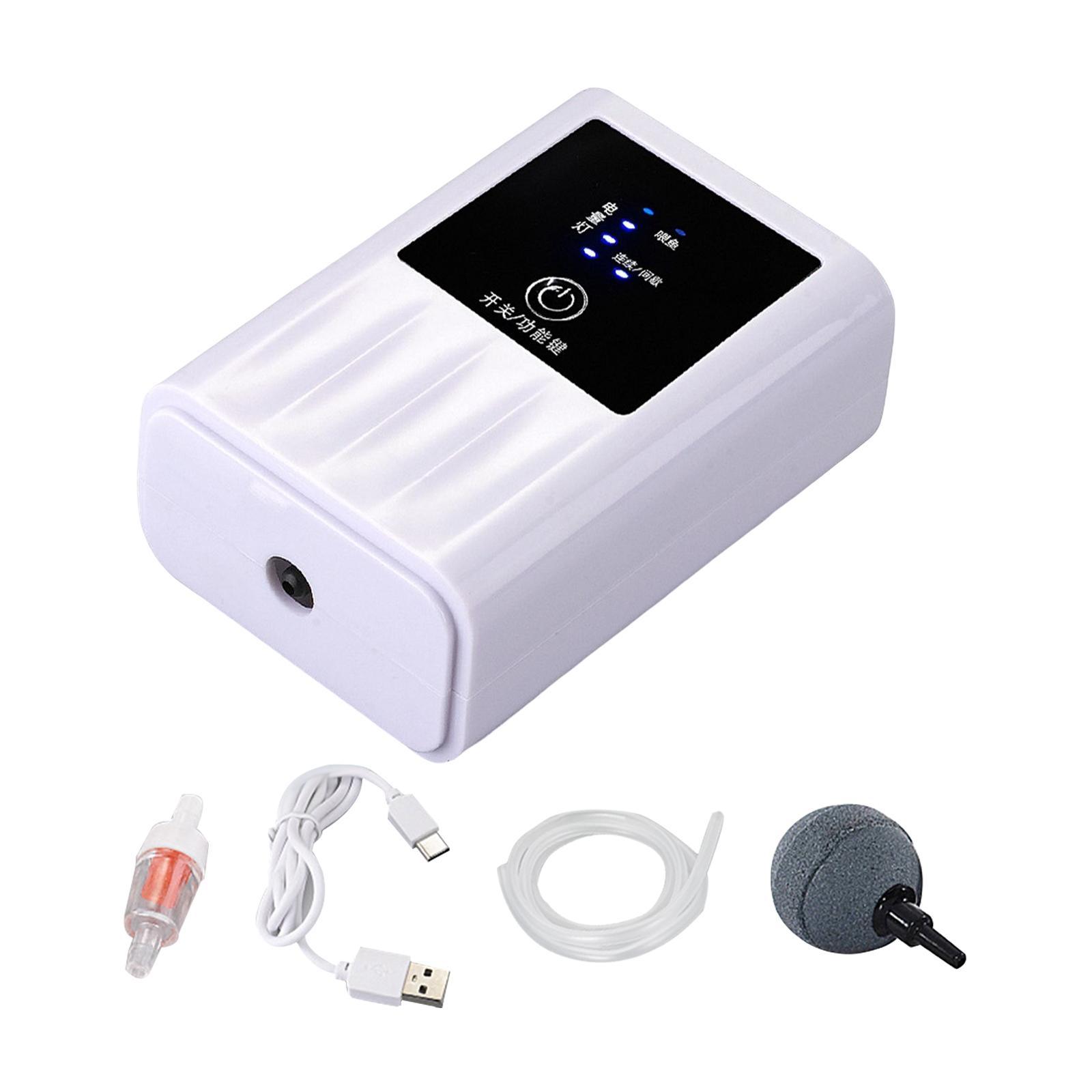 Portable Aquarium Air Pump Fish Tank Oxygen Aerator Pump for Fishing Quiet