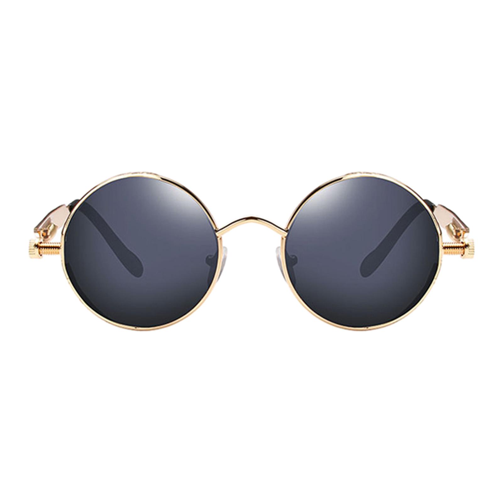 Steampunk Gothic Retro Round Sunglasses Circle Lens Goggles