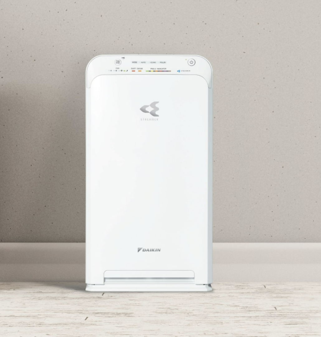 Máy Lọc Không Khí Daikin MC40UVM6 Công nghệ Streamer 3C Lõi Lọc Tuổi Thọ Lên Đến 10 Năm, Diệt Khuẩn Và Lọc Sạch 99,97% Bụi Bẩn Diện Tích Sử Dụng 30 m2, Công Suất 23W - Hàng Chính Hãng