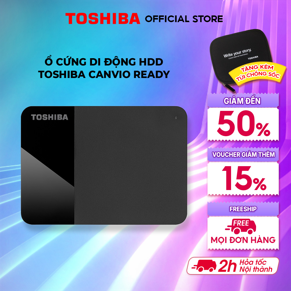 Ổ Cứng Di Động Toshiba Canvio Ready Hàng Chính Hãng - 2TB
