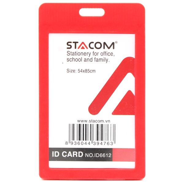 Bảng Tên Nhựa Stacom ID6612 - Màu Đỏ