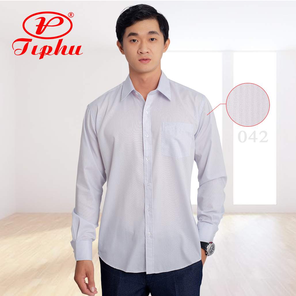 Áo sơ mi nam trung niên Amazing, sọc kẻ dài tay, dáng công sở căn bản, form regular truyền thống, có size lớn