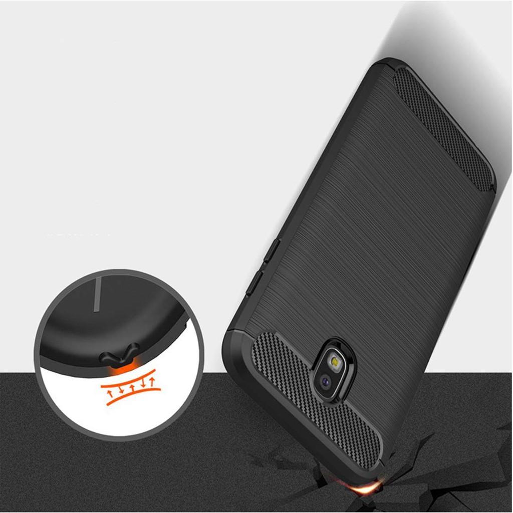 Ốp lưng cho Samsung J4 2018 Plus J6 J6 Plus J7 Pro J7 Plus J8 silicon mềm Carbon phay xước chống sốc