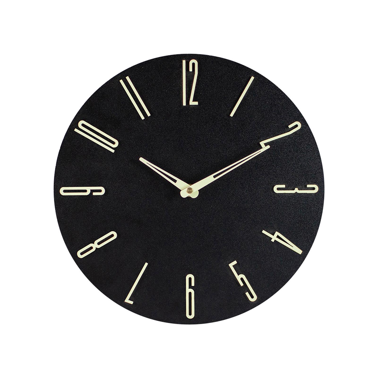 Wall Clock Non Ticking Round Wall Mounted Clocks for School Indoor Bedroom