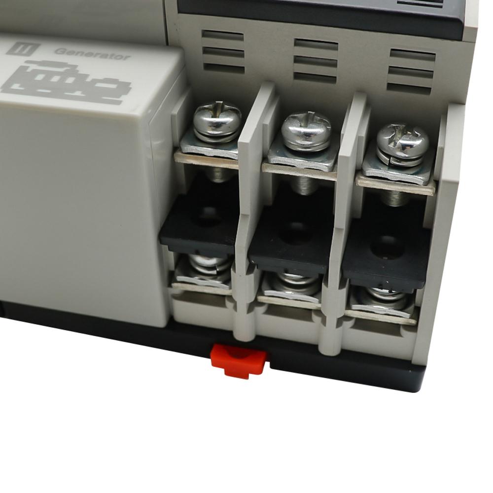 Compact Automatic Transfer Switch Electrical Selector Switches Dual Power Switch Solar Power Rail Type Household Power Transfer Switch