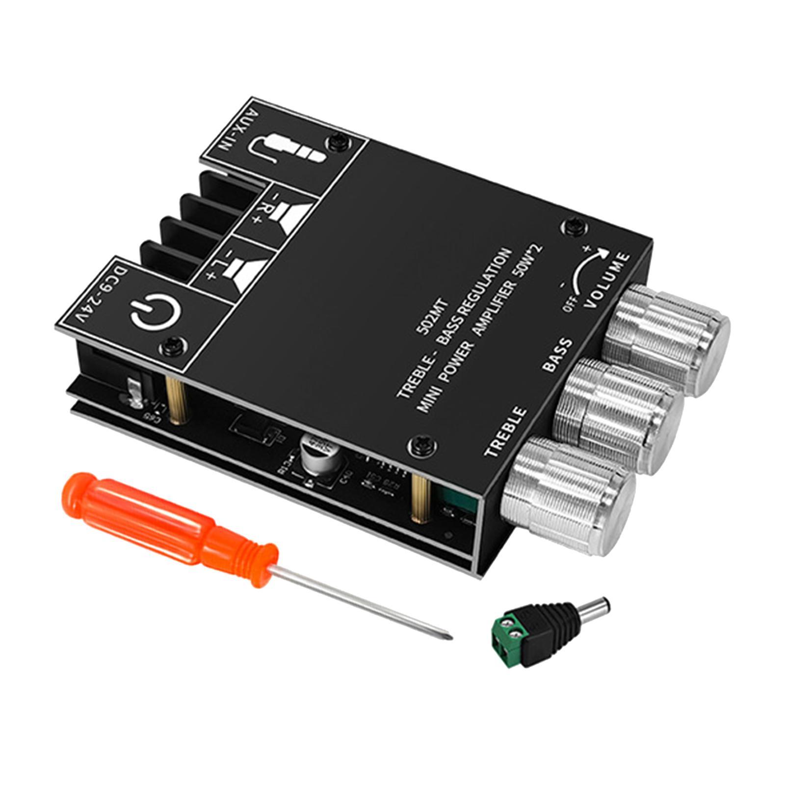 Power Amplifier Board, 50Wx2 2.0 Channel Digital Power Audio Amplifier Board Amp Board for Store Home Theater