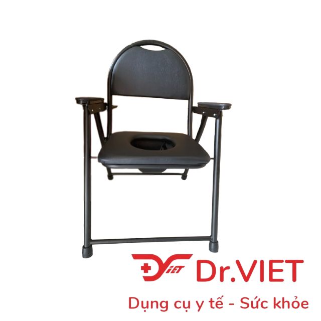 Ghế bô vệ sinh không bánh xe, có đệm lót LUCASS G17 - Phù hợp cho người bênh, mẹ bầu, người lớn tuổi, tiện lợi, bô tháo rời dễ dàng mang đi.