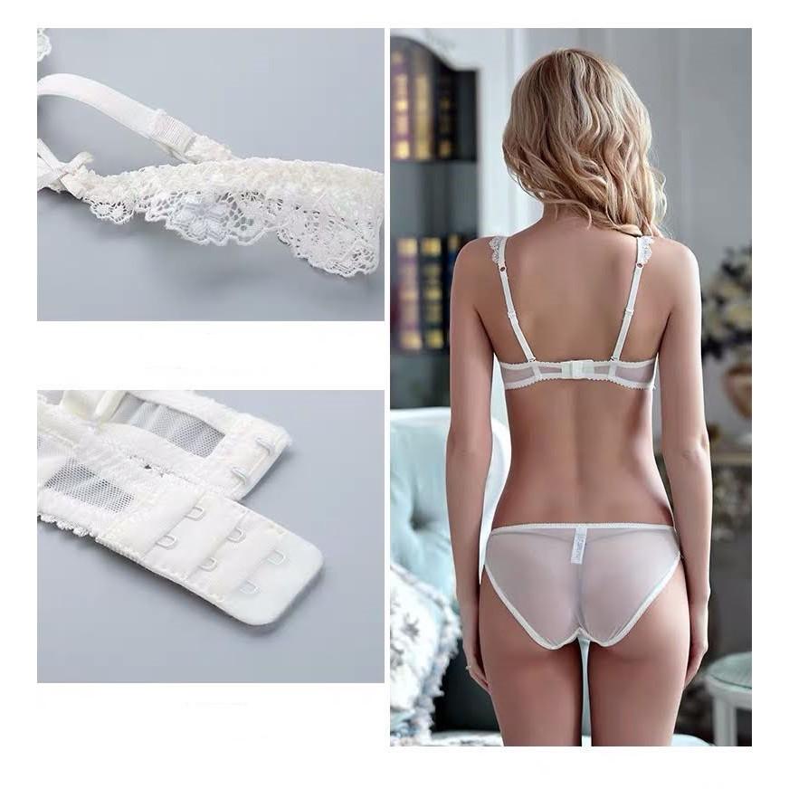 Bộ Đồ Lót Ren Có Gọng Không Đệm Siêu Mỏng S229
