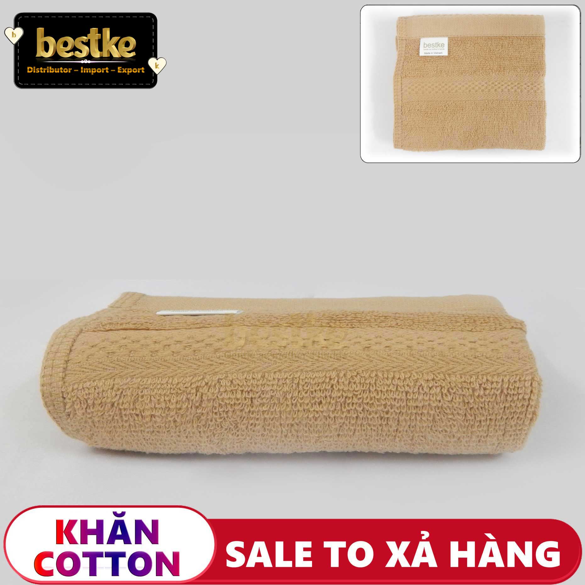 SET 6 khăn gội quấn đầu cotton 85x35ccm