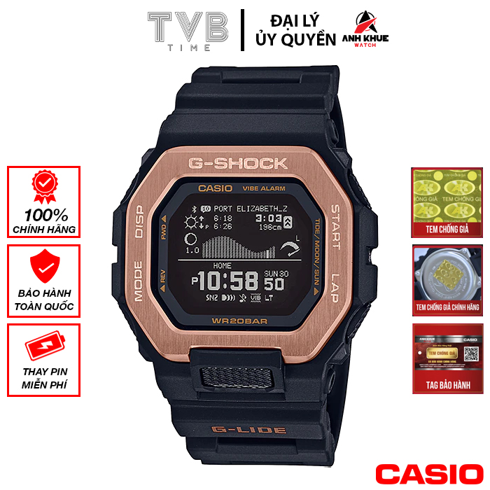 Đồng hồ nam dây nhựa Casio G-Shock chính hãng GBX-100NS-4DR (46mm)