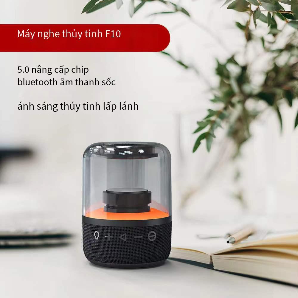 Giao hàng nhanh Loa bluetooth thông minh AI với chất lượng âm thanh cao và công suất cao có thể được kết nối nối tiếp với loa siêu trầm loa để bàn bằng kính nhiều màu sắc ánh sáng