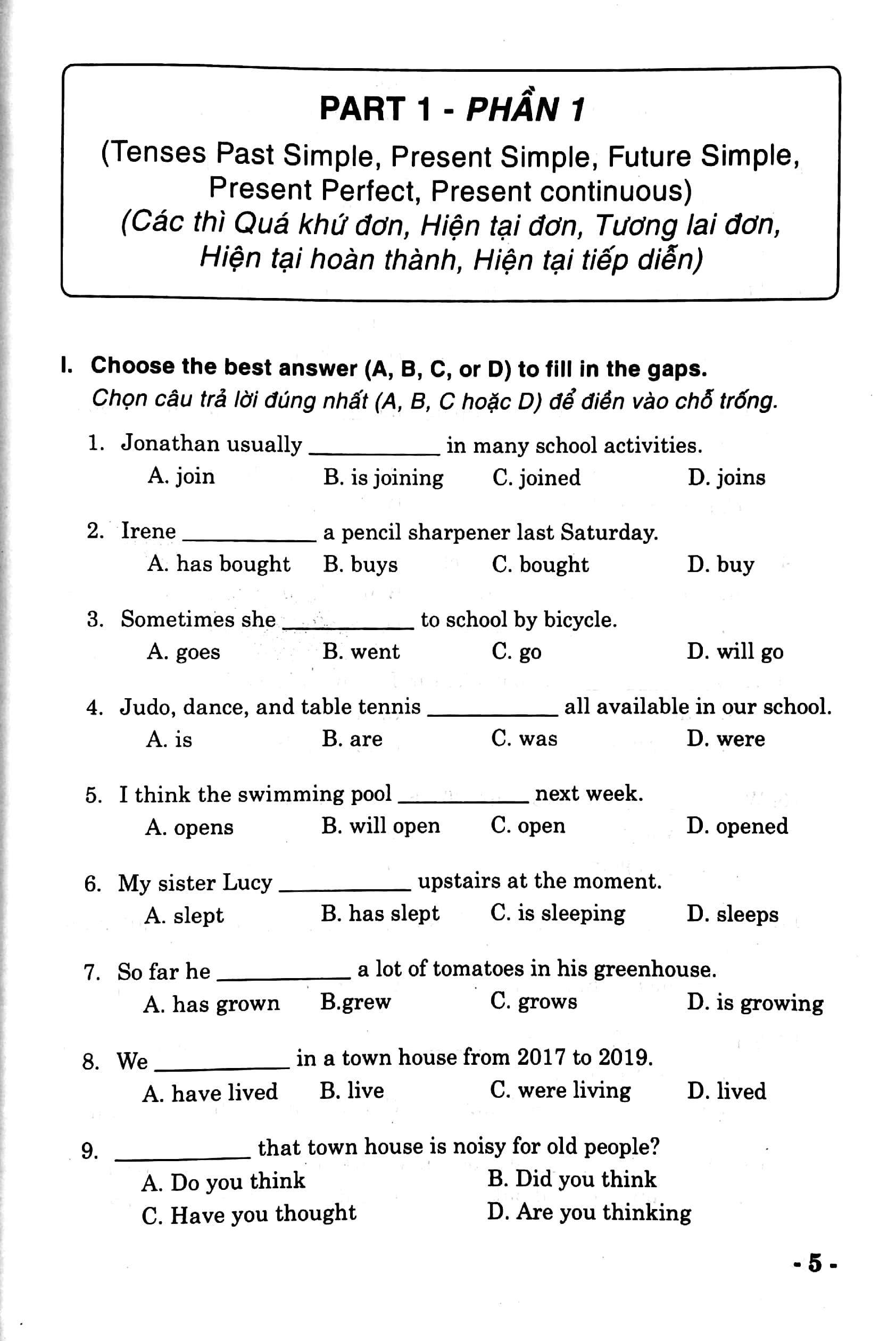 Bồi Dưỡng Học Sinh Giỏi Tiếng Anh Lớp 6