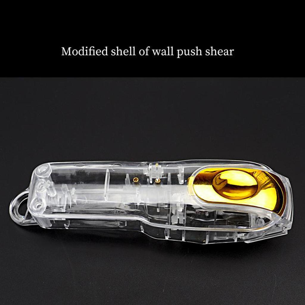 DIY Modified Hair Clipper Transparent Front Back Housing Shell Protective Case Cover for Wahl 8148/8591/8504 Cordless Hair Clippers