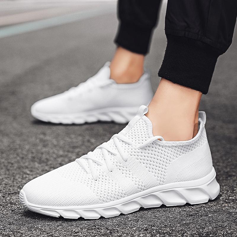LCRTZKG Giày chạy bộ nam Breathable nhẹ ren-up Giày chạy bộ nam Giày thể thao giản dị Giày thể thao lưới Giày đi bộ nữ