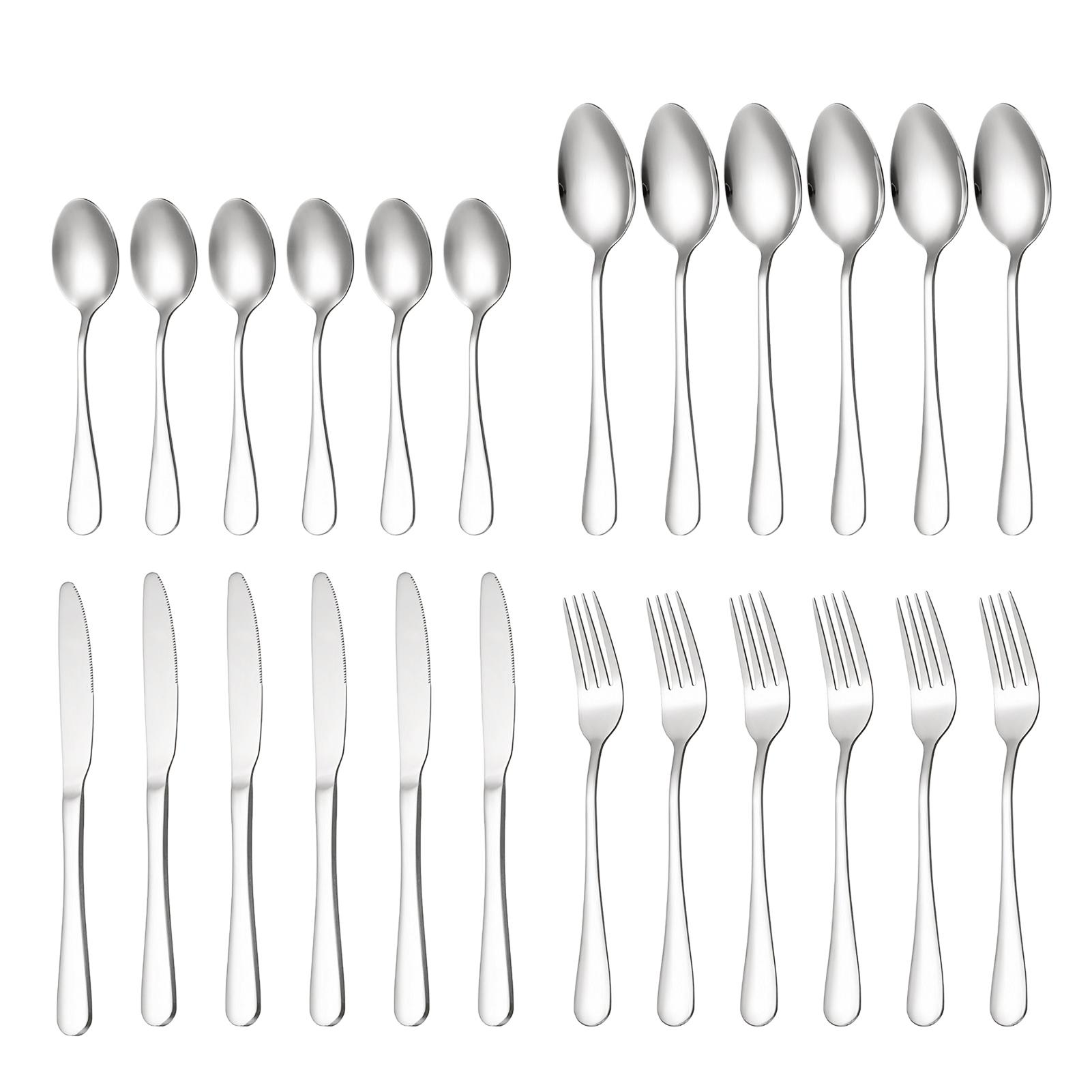 Bộ Đồ Ăn Bằng Thép Không Gỉ 24 Món Với Hộp Đựng Cao Cấp