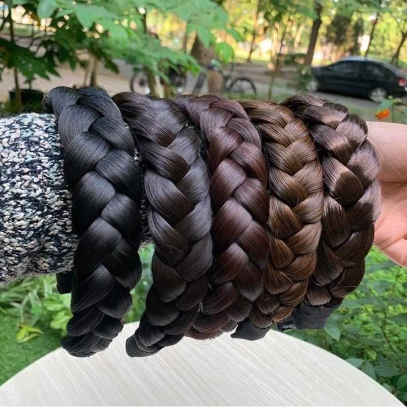 Băng đô cài tóc tết rít dễ thương
