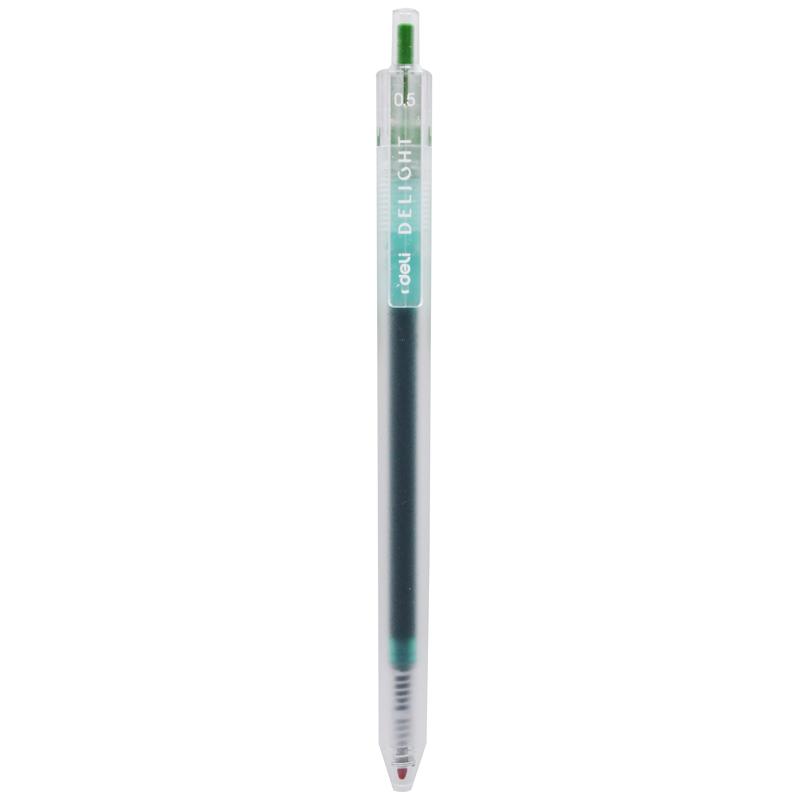 Bút Gel 0.5 mm - Deli EG118-LG - Mực Xanh Lá Nhạt