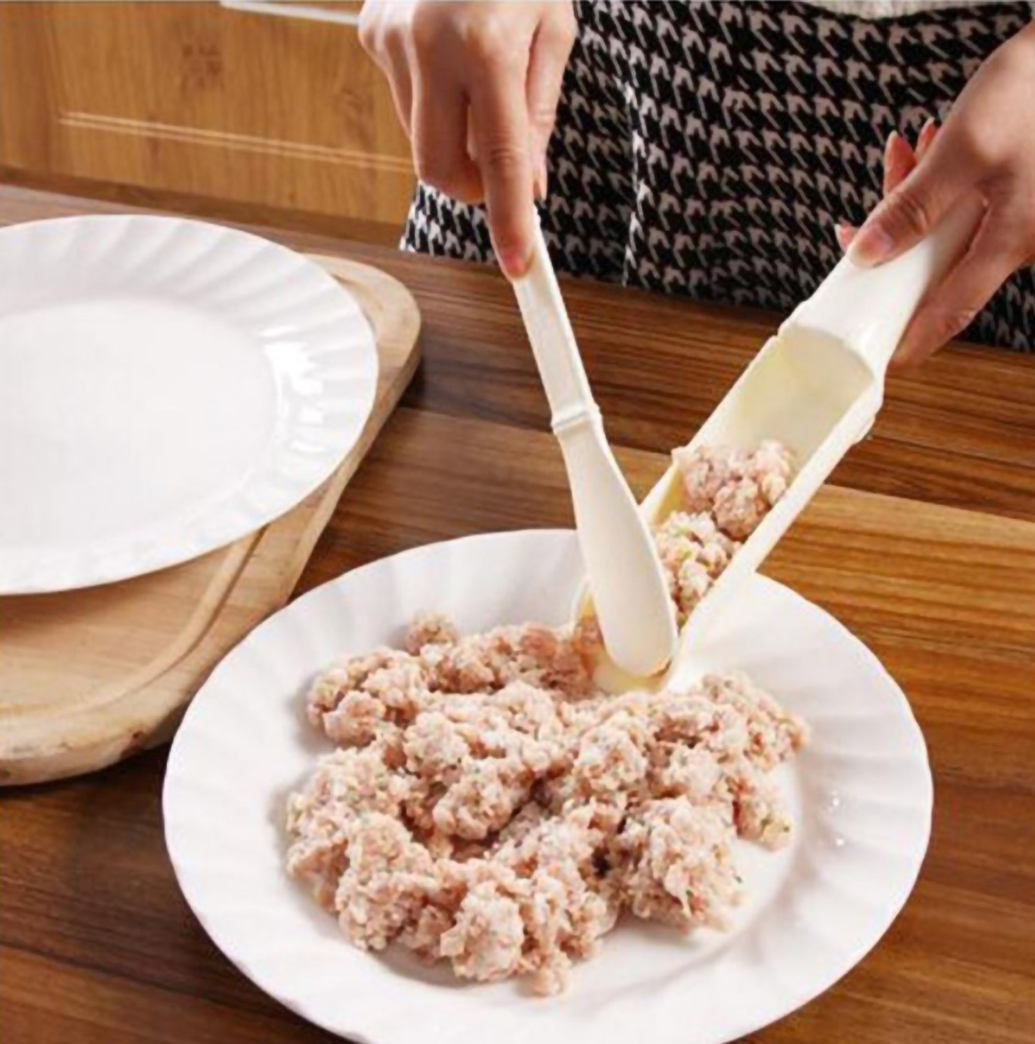 Dụng cụ chia thịt viên tiện dụng - combo 2 bộ