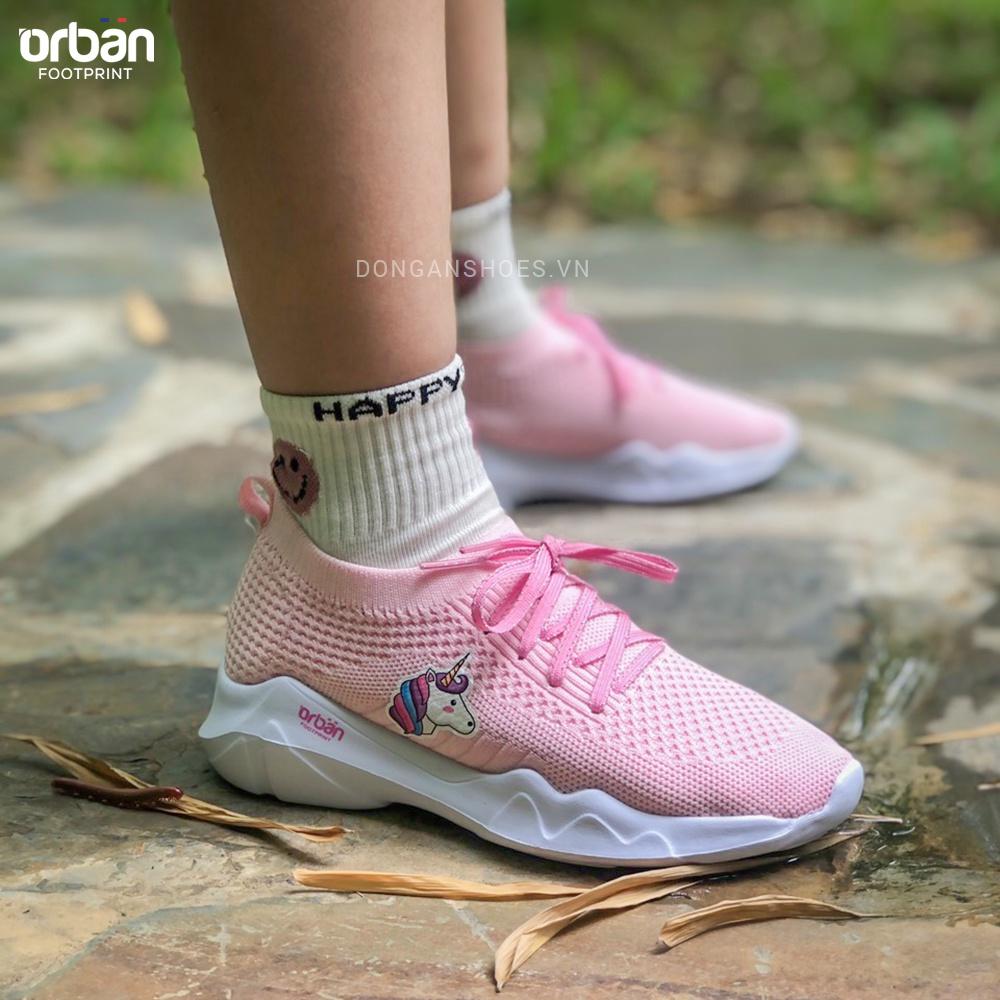 Giày thể thao cao cấp cho bé gái Urban TG2018 màu hồng