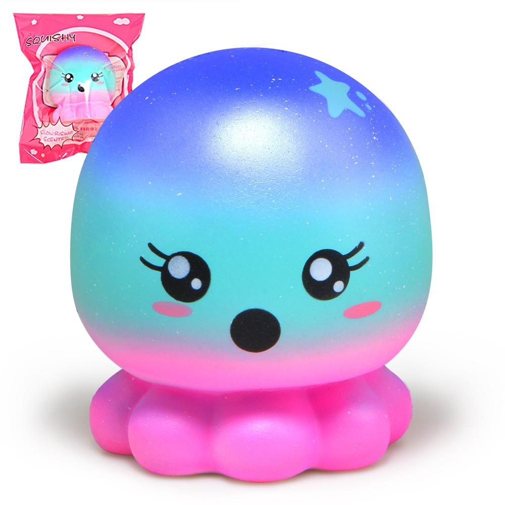 Cute Starry Sky Octopus Squishy Slow Rising Cream Scented Squeeze Toy sdt liên hệ 0328680807