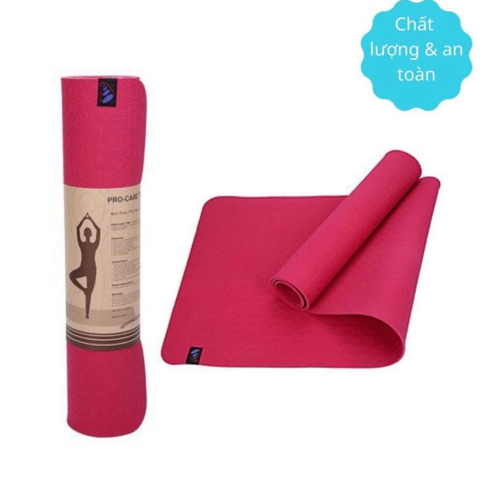 Thảm tập Yoga Siêu Bám TPE PRO-CARE 5mm, Chống Trơn Trượt, Thảm Nhập Chính Hãng Đài Loan, Tặng Túi Thảm, ONEFIT PRO 686