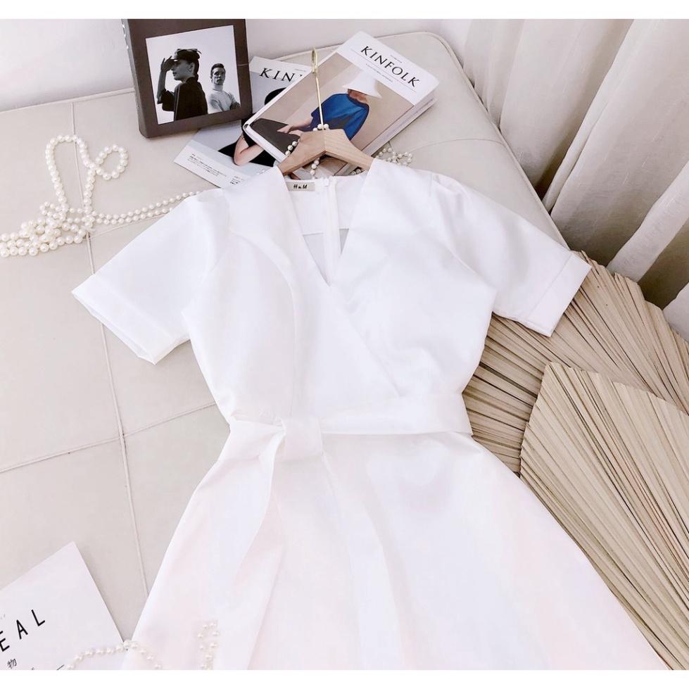 Đầm dự tiệc trắng phồng xoè có sẵn đi biển dự tiệc dạo phố bigsize gợi cảm sexy