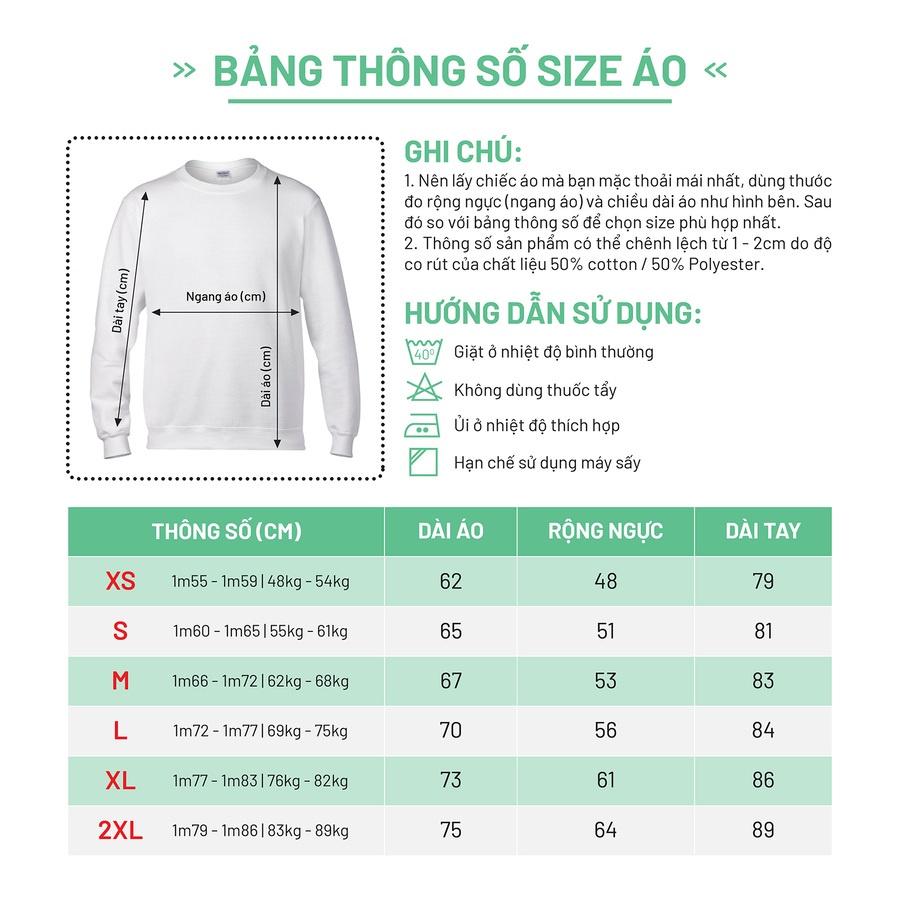 Áo nỉ sweater nam nữ thăng long Việt Nam Dragon áo hai mặt size XS-2XL